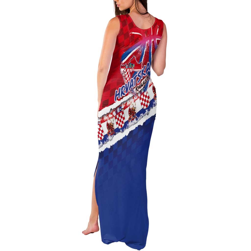 Basketball Fan Jersey Croatian Tank Maxi Dress Hrvatska-The Chequered Ones - Wonder Print Shop