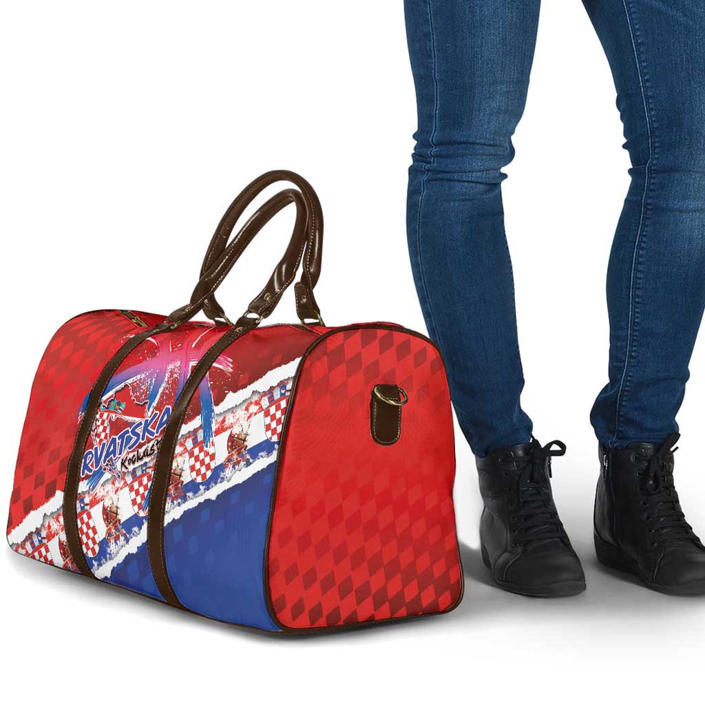 Basketball Fan Jersey Croatian Travel Bag Hrvatska-The Chequered Ones - Wonder Print Shop