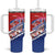 Basketball Fan Jersey Croatian Tumbler With Handle Hrvatska-The Chequered Ones - Wonder Print Shop