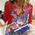 Basketball Fan Jersey Croatian Women Casual Shirt Hrvatska-The Chequered Ones - Wonder Print Shop