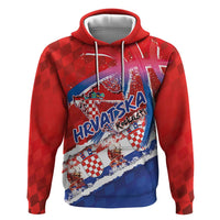 Basketball Fan Jersey Croatian Zip Hoodie Hrvatska-The Chequered Ones - Wonder Print Shop