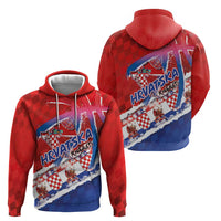 Basketball Fan Jersey Croatian Zip Hoodie Hrvatska-The Chequered Ones - Wonder Print Shop