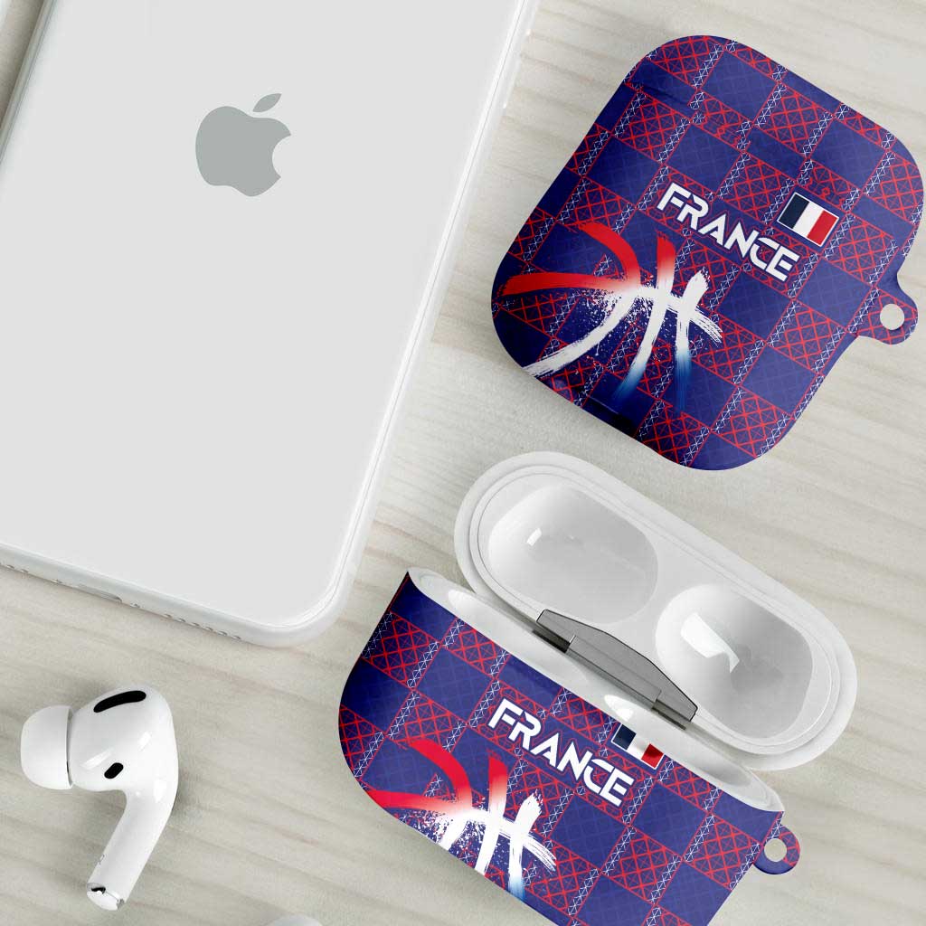 Basketball Fan Jersey French AirPods Case Paris Architectural Heritage Checkered Style - Wonder Print Shop