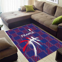 Basketball Fan Jersey French Area Rug Paris Architectural Heritage Checkered Style - Wonder Print Shop