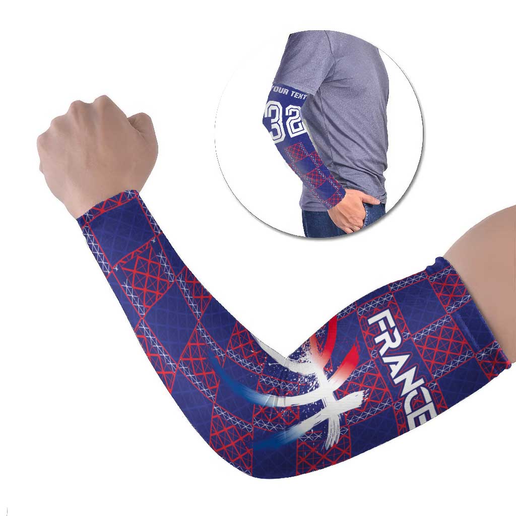Basketball Fan Jersey French Arm Sleeves Paris Architectural Heritage Checkered Style - Wonder Print Shop