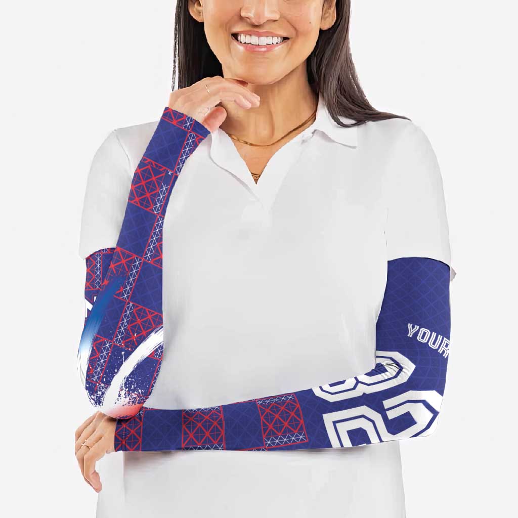 Basketball Fan Jersey French Arm Sleeves Paris Architectural Heritage Checkered Style - Wonder Print Shop