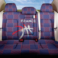 Basketball Fan Jersey French Back Car Seat Cover Paris Architectural Heritage Checkered Style - Wonder Print Shop