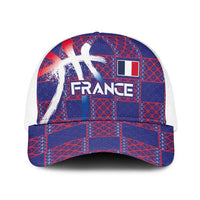 Basketball Fan Jersey French Baseball Net Cap Paris Architectural Heritage Checkered Style - Wonder Print Shop