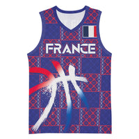 Custom Basketball Fan Jersey French Basketball Jersey Paris Architectural Heritage Checkered Style - Wonder Print Shop