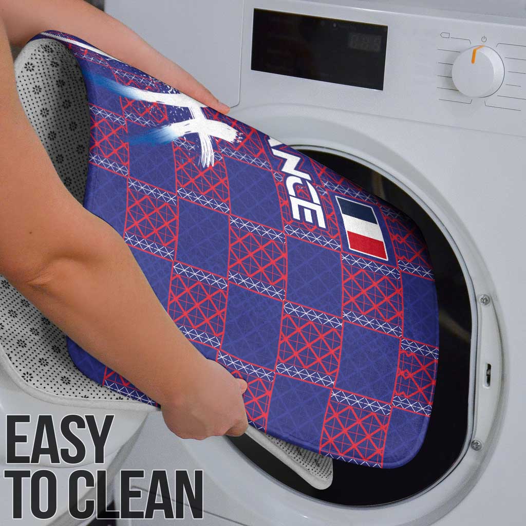 Basketball Fan Jersey French Bathroom Set Paris Architectural Heritage Checkered Style - Wonder Print Shop