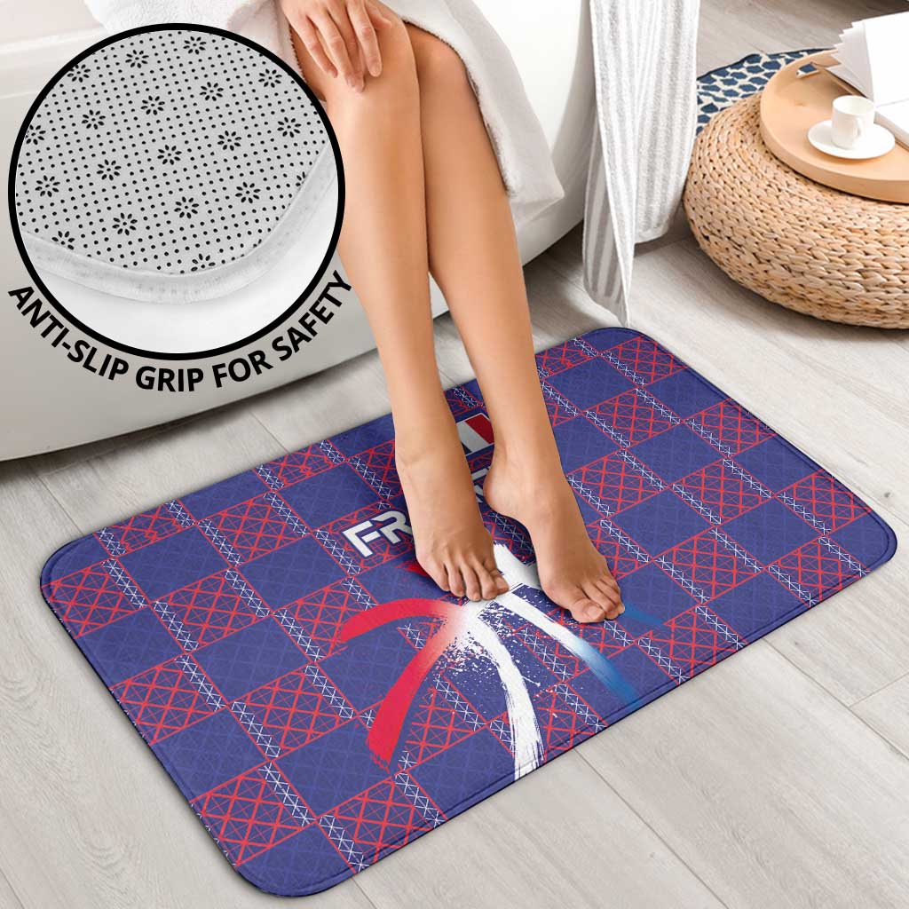 Basketball Fan Jersey French Bathroom Set Paris Architectural Heritage Checkered Style - Wonder Print Shop