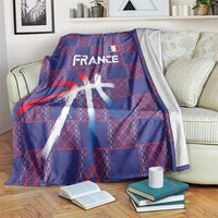 Basketball Fan Jersey French Blanket Paris Architectural Heritage Checkered Style - Wonder Print Shop