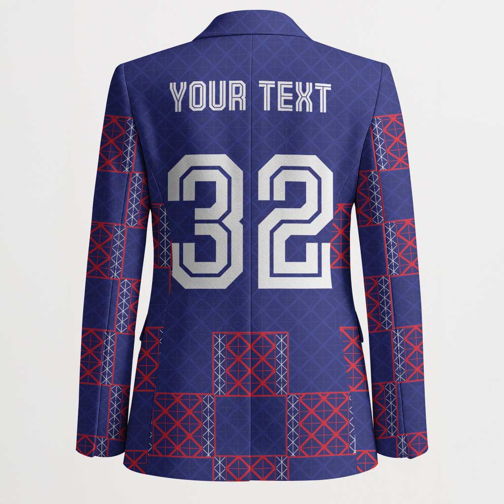 Custom Basketball Fan Jersey French Blazer Paris Architectural Heritage Checkered Style - Wonder Print Shop