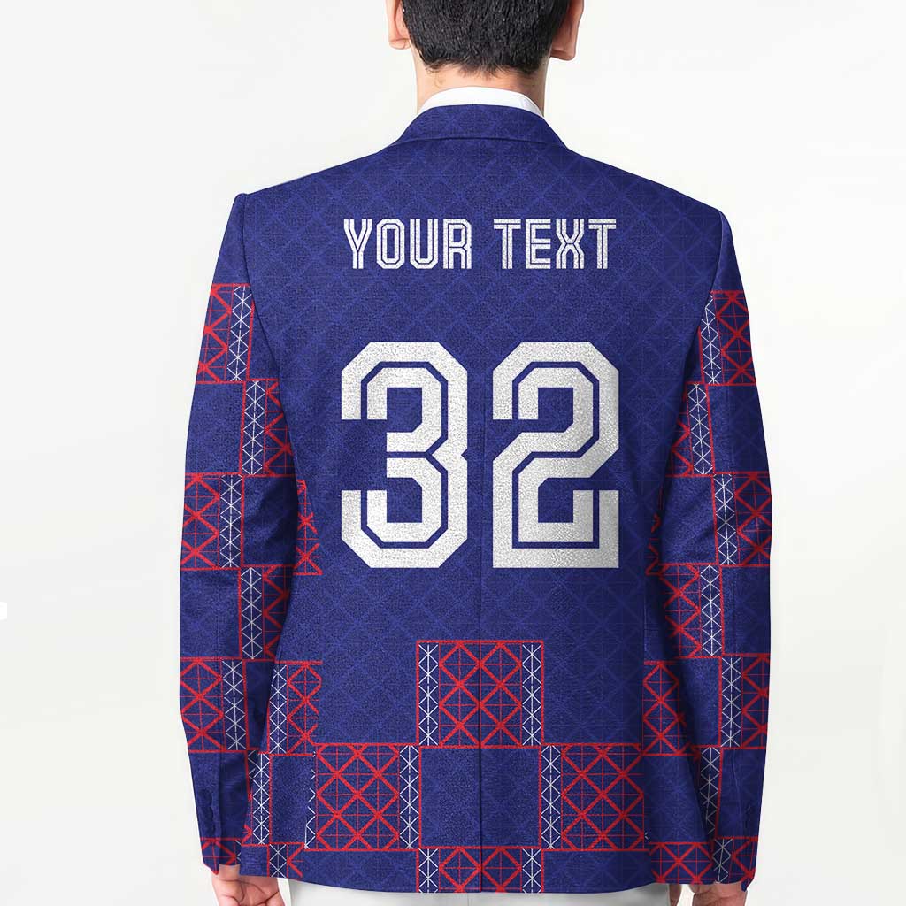 Custom Basketball Fan Jersey French Blazer Paris Architectural Heritage Checkered Style - Wonder Print Shop