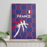 Basketball Fan Jersey French Canvas Wall Art Paris Architectural Heritage Checkered Style - Wonder Print Shop