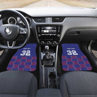 Basketball Fan Jersey French Car Mats Paris Architectural Heritage Checkered Style - Wonder Print Shop