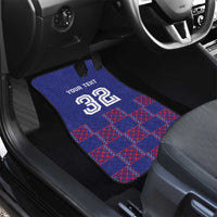 Basketball Fan Jersey French Car Mats Paris Architectural Heritage Checkered Style - Wonder Print Shop
