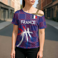 Custom Basketball Fan Jersey French Cross Shoulder Shirt Paris Architectural Heritage Checkered Style - Wonder Print Shop