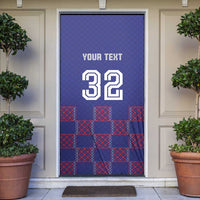 Basketball Fan Jersey French Door Cover Paris Architectural Heritage Checkered Style - Wonder Print Shop