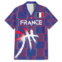 Custom Basketball Fan Jersey French Family Matching Puletasi and Hawaiian Shirt Paris Architectural Heritage Checkered Style - Wonder Print Shop