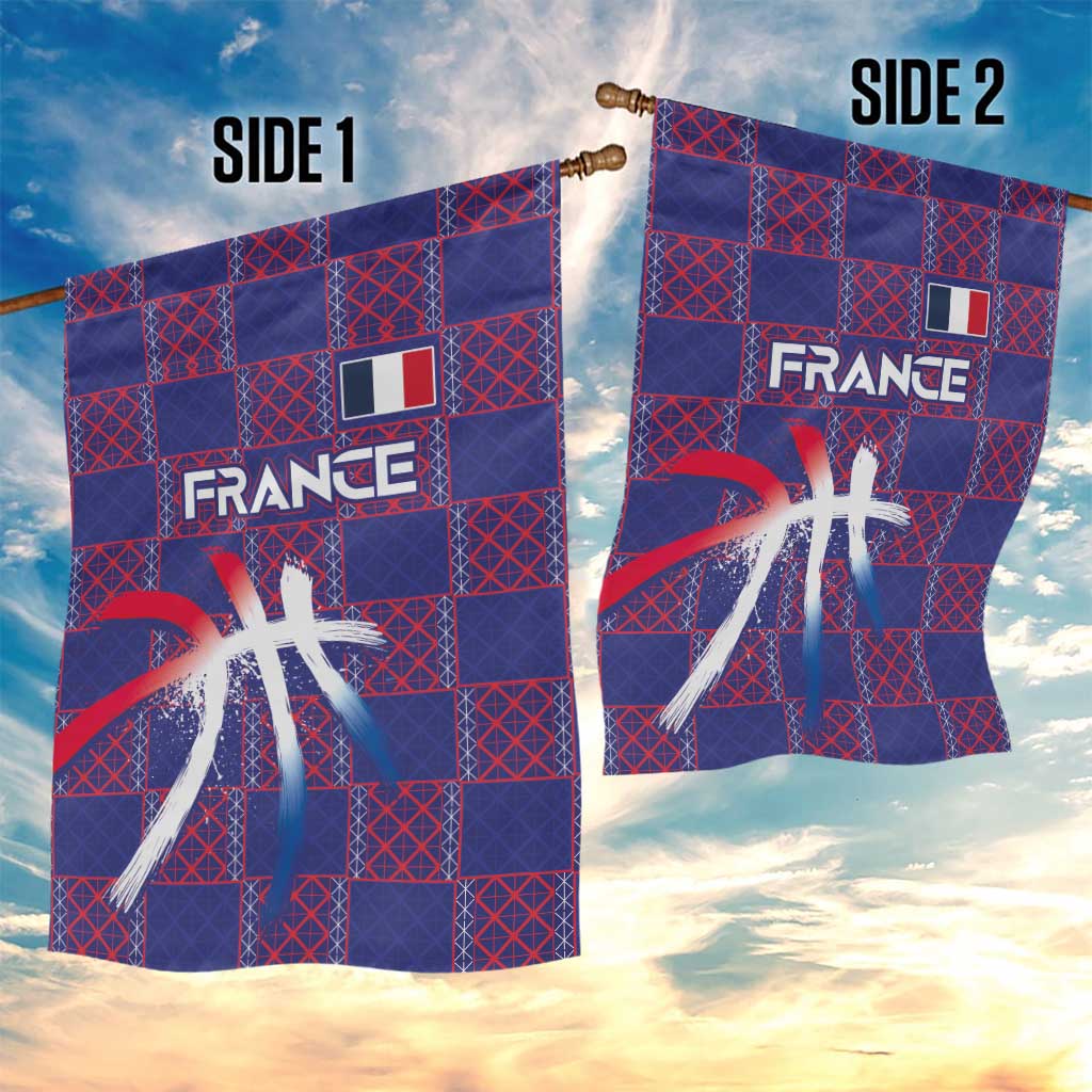 Basketball Fan Jersey French Garden Flag Paris Architectural Heritage Checkered Style - Wonder Print Shop
