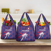 Basketball Fan Jersey French Grocery Bag Paris Architectural Heritage Checkered Style - Wonder Print Shop