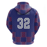 Custom Basketball Fan Jersey French Hoodie Paris Architectural Heritage Checkered Style - Wonder Print Shop