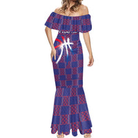 Custom Basketball Fan Jersey French Mermaid Dress Paris Architectural Heritage Checkered Style - Wonder Print Shop