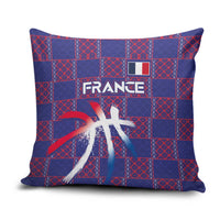 Basketball Fan Jersey French Pillow Cover Paris Architectural Heritage Checkered Style - Wonder Print Shop