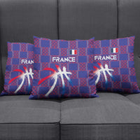 Basketball Fan Jersey French Pillow Cover Paris Architectural Heritage Checkered Style - Wonder Print Shop