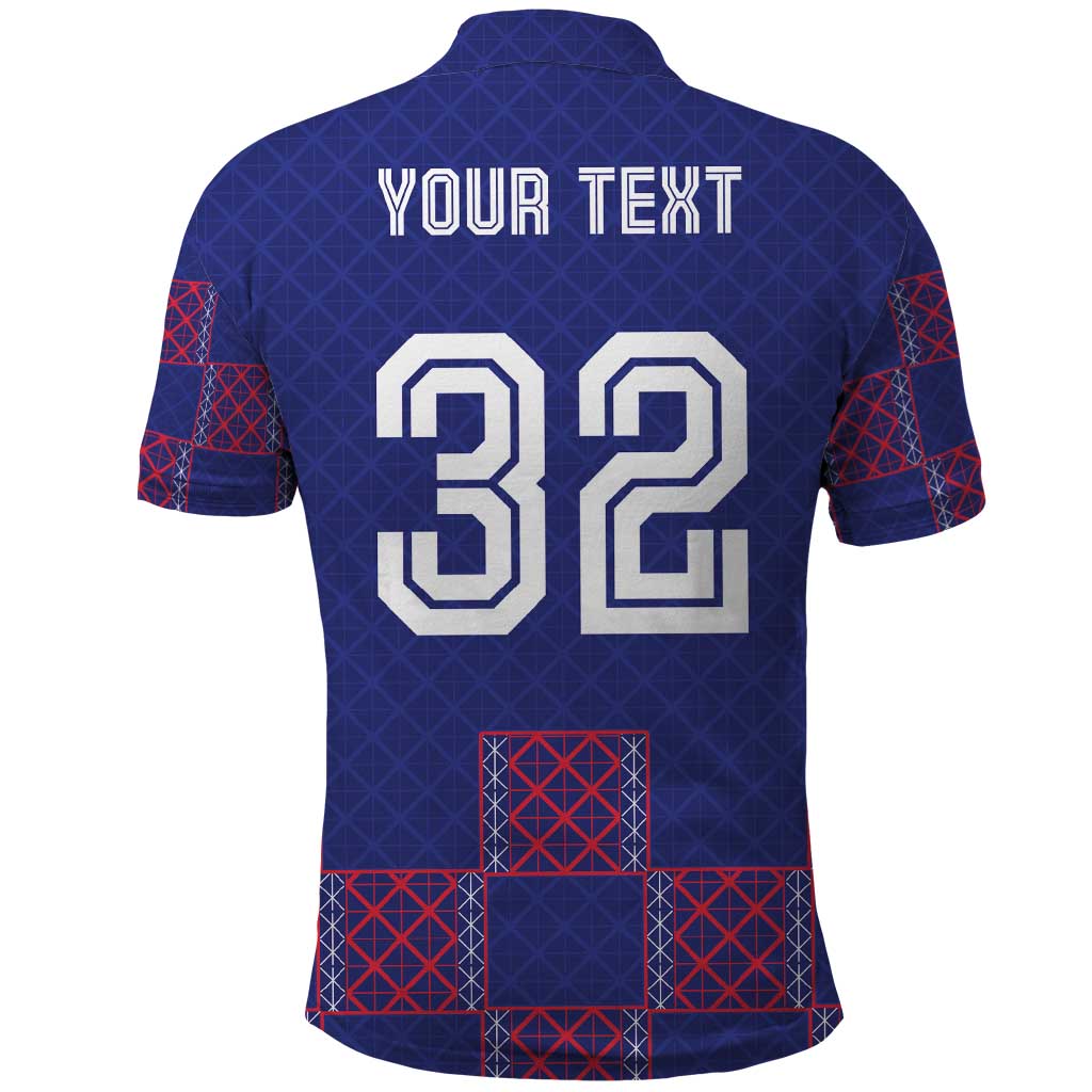 Custom Basketball Fan Jersey French Polo Shirt Paris Architectural Heritage Checkered Style - Wonder Print Shop