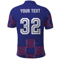 Custom Basketball Fan Jersey French Polo Shirt Paris Architectural Heritage Checkered Style - Wonder Print Shop