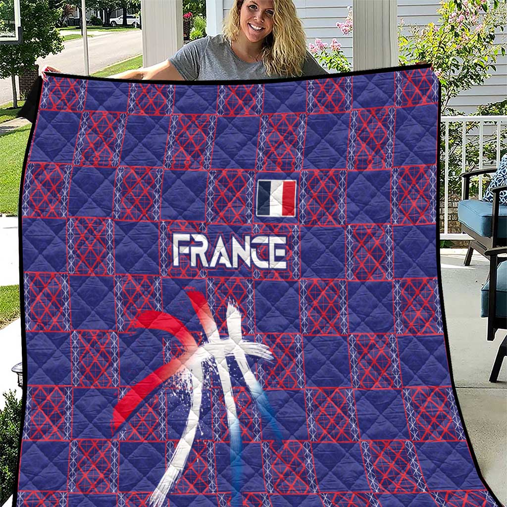 Basketball Fan Jersey French Quilt Paris Architectural Heritage Checkered Style - Wonder Print Shop