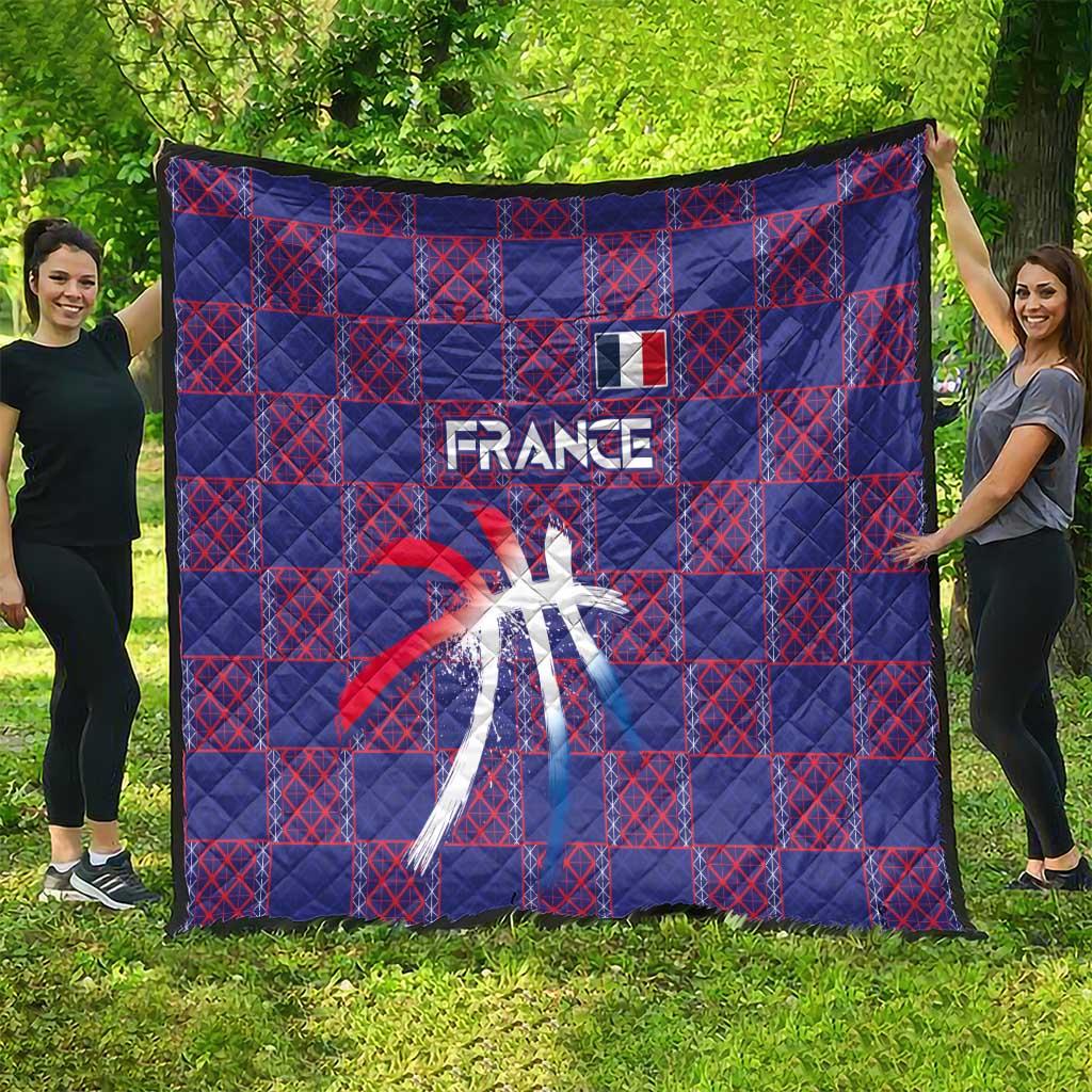 Basketball Fan Jersey French Quilt Paris Architectural Heritage Checkered Style - Wonder Print Shop