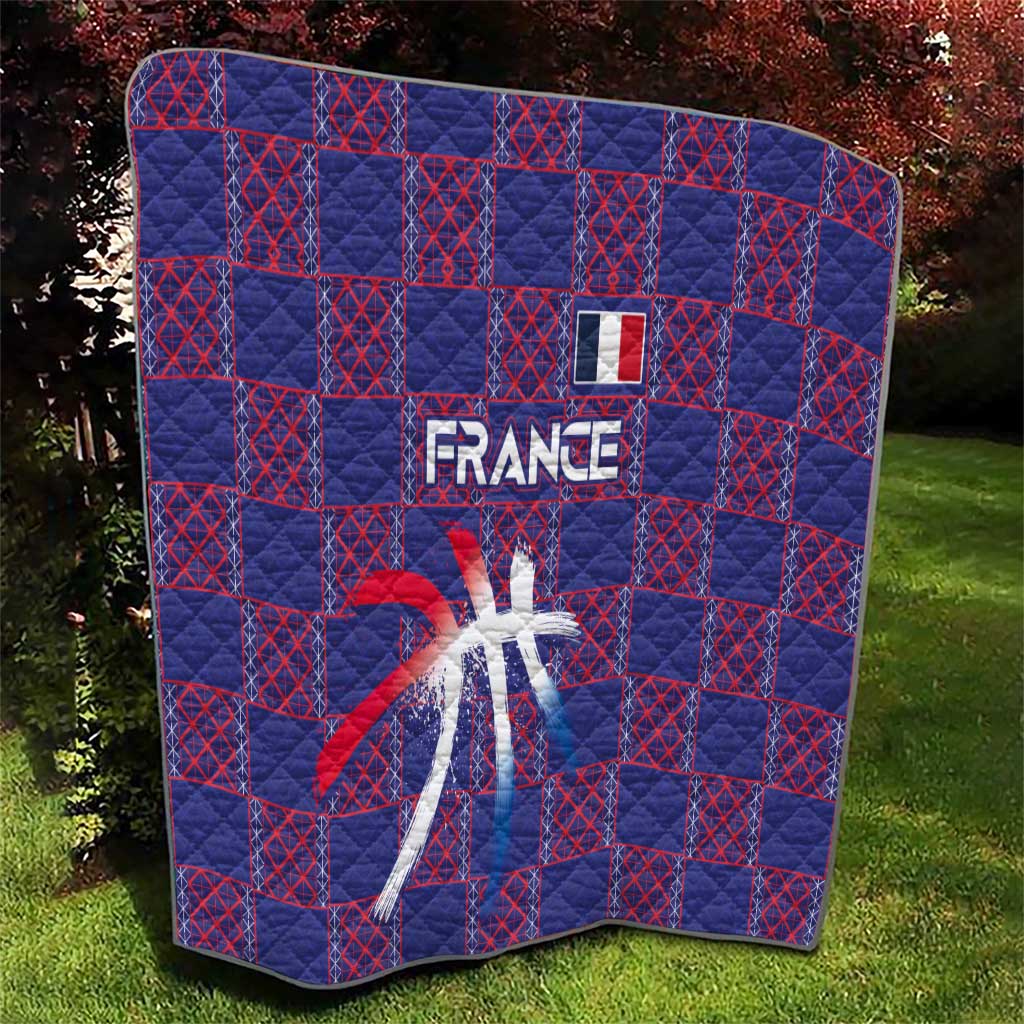 Basketball Fan Jersey French Quilt Paris Architectural Heritage Checkered Style - Wonder Print Shop