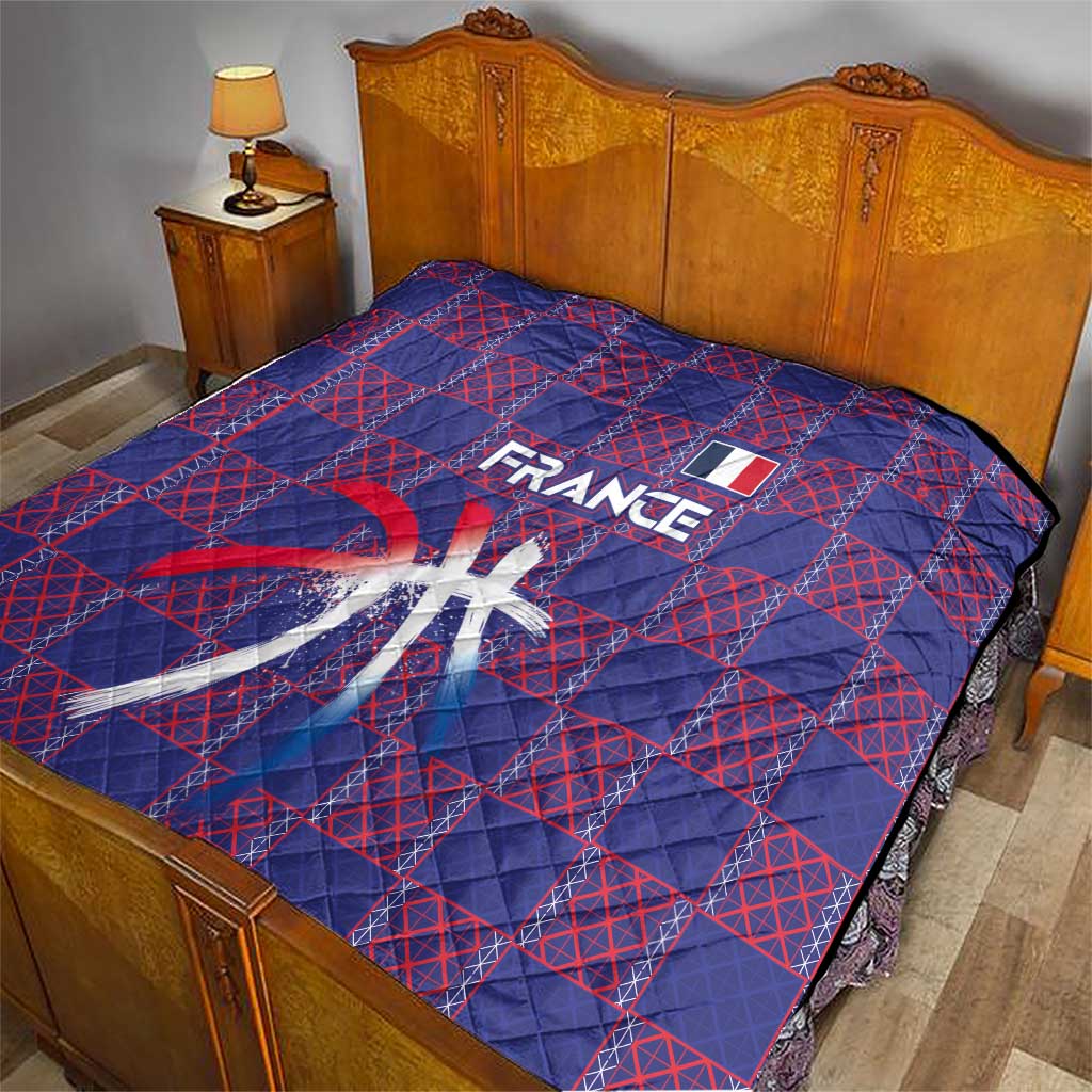 Basketball Fan Jersey French Quilt Paris Architectural Heritage Checkered Style - Wonder Print Shop