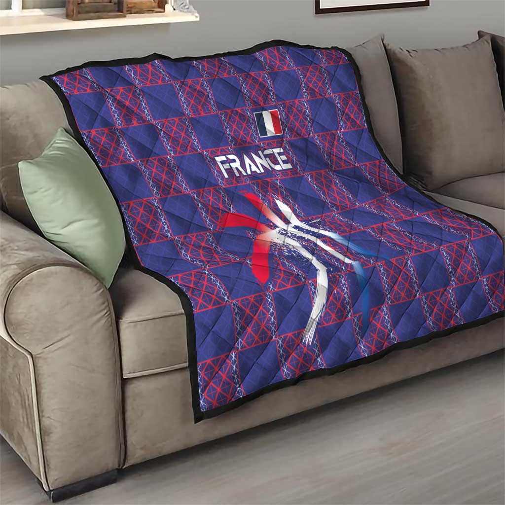 Basketball Fan Jersey French Quilt Paris Architectural Heritage Checkered Style - Wonder Print Shop