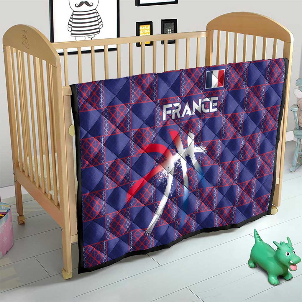 Basketball Fan Jersey French Quilt Paris Architectural Heritage Checkered Style - Wonder Print Shop
