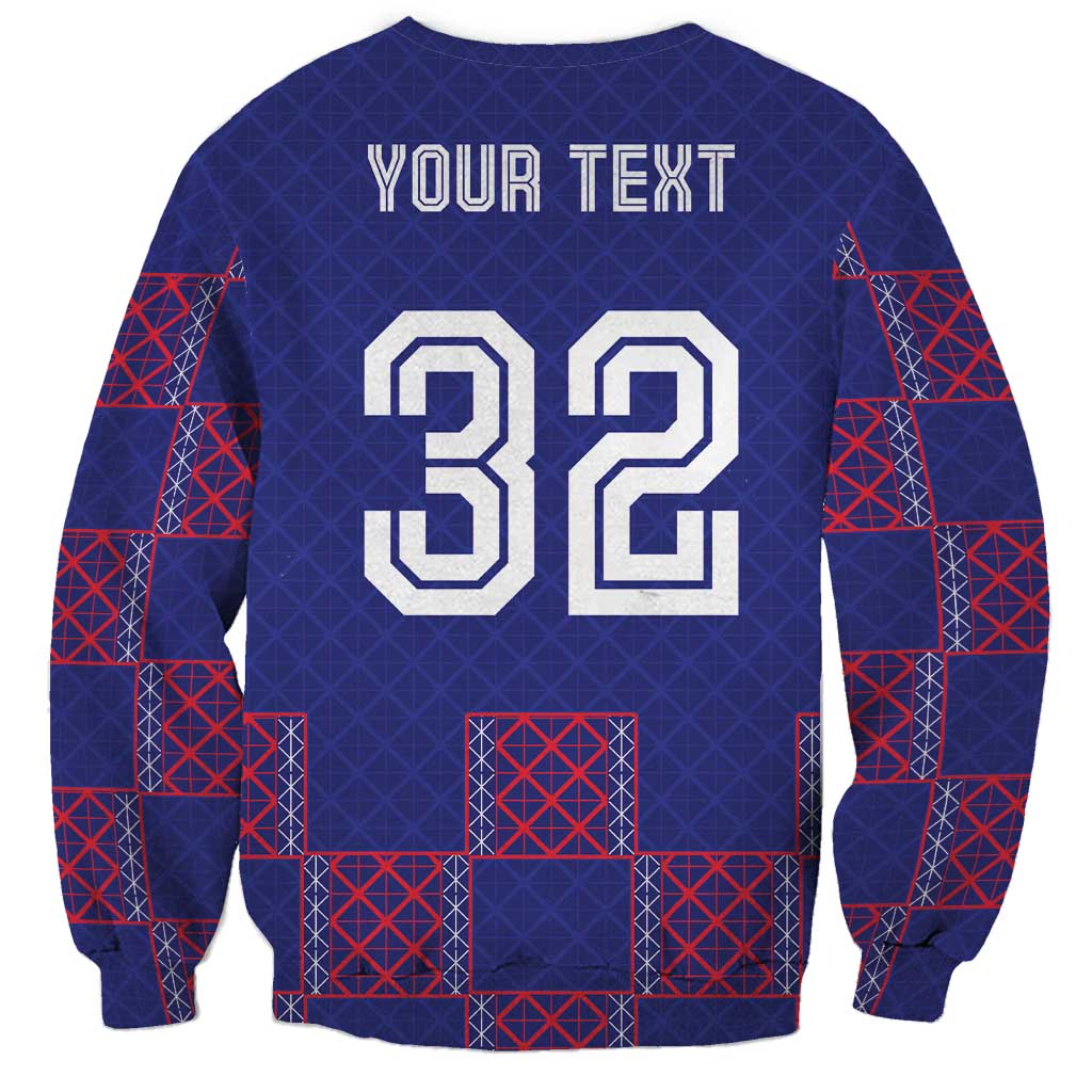 Custom Basketball Fan Jersey French Sweatshirt Paris Architectural Heritage Checkered Style - Wonder Print Shop