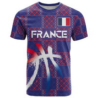 Custom Basketball Fan Jersey French T Shirt Paris Architectural Heritage Checkered Style - Wonder Print Shop