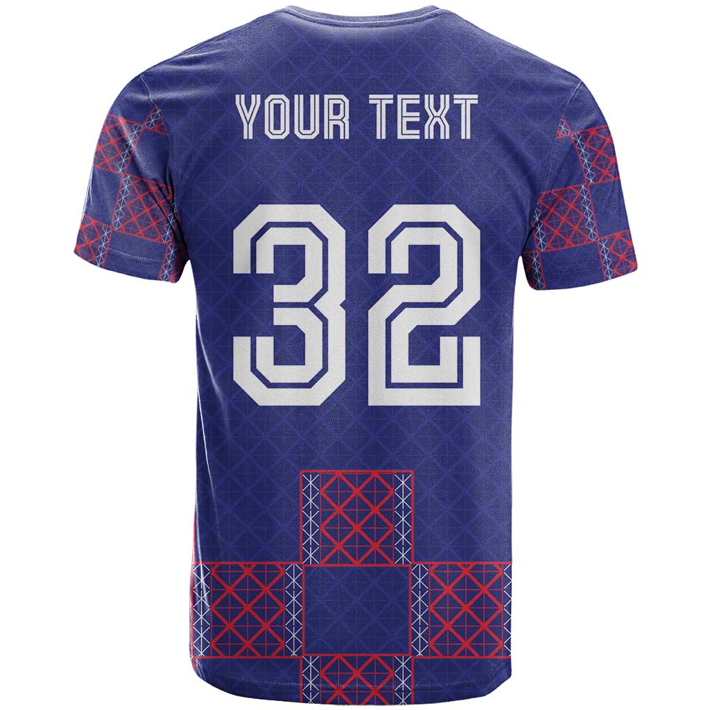 Custom Basketball Fan Jersey French T Shirt Paris Architectural Heritage Checkered Style - Wonder Print Shop