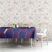 Basketball Fan Jersey French Tablecloth Paris Architectural Heritage Checkered Style - Wonder Print Shop