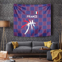 Basketball Fan Jersey French Tapestry Paris Architectural Heritage Checkered Style - Wonder Print Shop