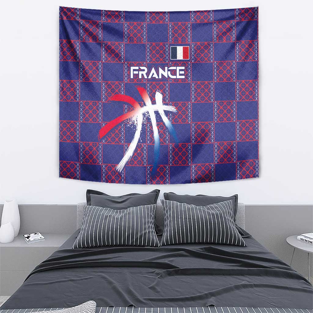 Basketball Fan Jersey French Tapestry Paris Architectural Heritage Checkered Style - Wonder Print Shop