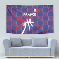 Basketball Fan Jersey French Tapestry Paris Architectural Heritage Checkered Style - Wonder Print Shop