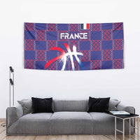 Basketball Fan Jersey French Tapestry Paris Architectural Heritage Checkered Style - Wonder Print Shop