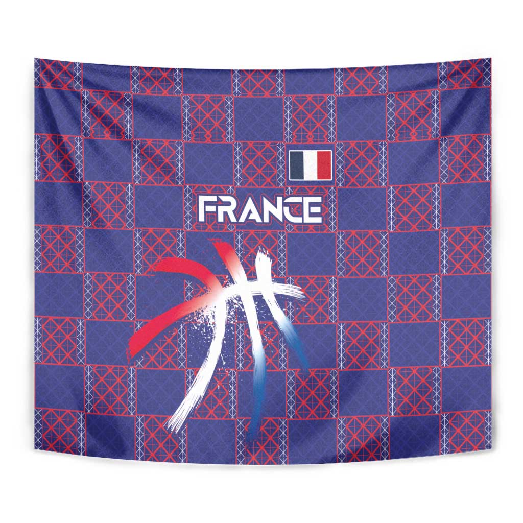 Basketball Fan Jersey French Tapestry Paris Architectural Heritage Checkered Style - Wonder Print Shop
