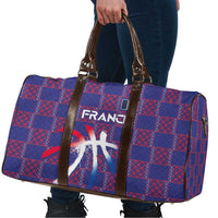 Basketball Fan Jersey French Travel Bag Paris Architectural Heritage Checkered Style - Wonder Print Shop