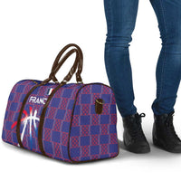 Basketball Fan Jersey French Travel Bag Paris Architectural Heritage Checkered Style - Wonder Print Shop