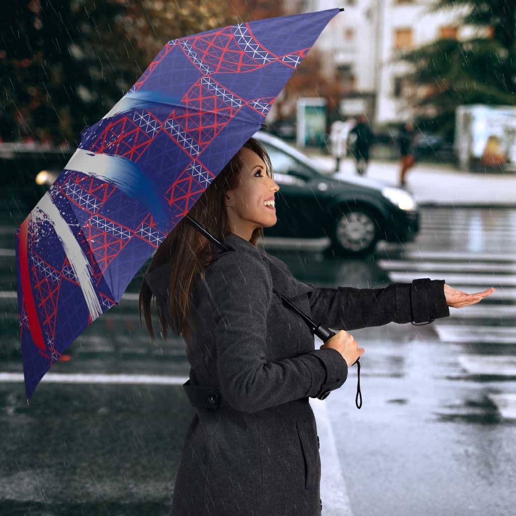 Basketball Fan Jersey French Umbrella Paris Architectural Heritage Checkered Style - Wonder Print Shop